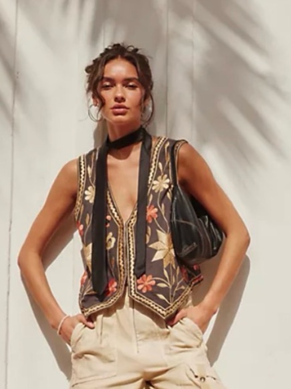 Free People Remy Embroidered Vest